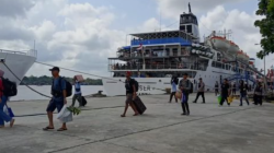 Kapal perdana arus balik Lebaran tiba di Pelabuhan Sampit